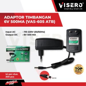 Adaptor Timbangan Visero 6V 500MA (VAS-605ATB)