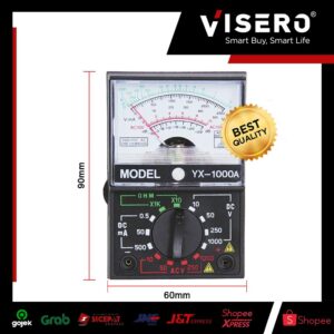 Multitester Analog Kecil YX-1000X + Battery Visero