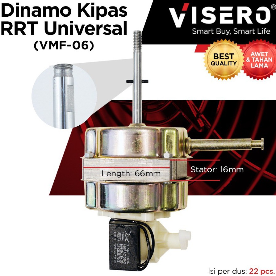 Motor Dinamo Kipas Angin RRT Stand Fan 3 In 1 Visero ( VMF-06 ) - Gambar 2