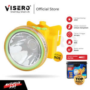 Senter Kepala Selam 50W Super LED Cahaya Putih Visero (VHL-5350AWS)