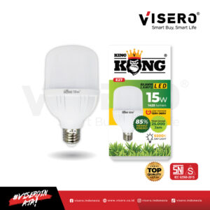 Lampu Bohlam LED 15W KINGKONG Cahaya Putih Terang Tidak Panas Hemat Energi Awet
