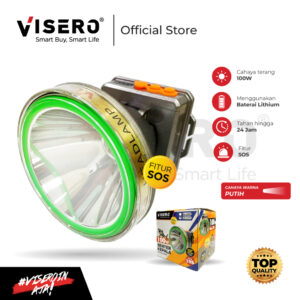Senter kepala Premium 100W Visero Cahaya Putih (HI-410W)