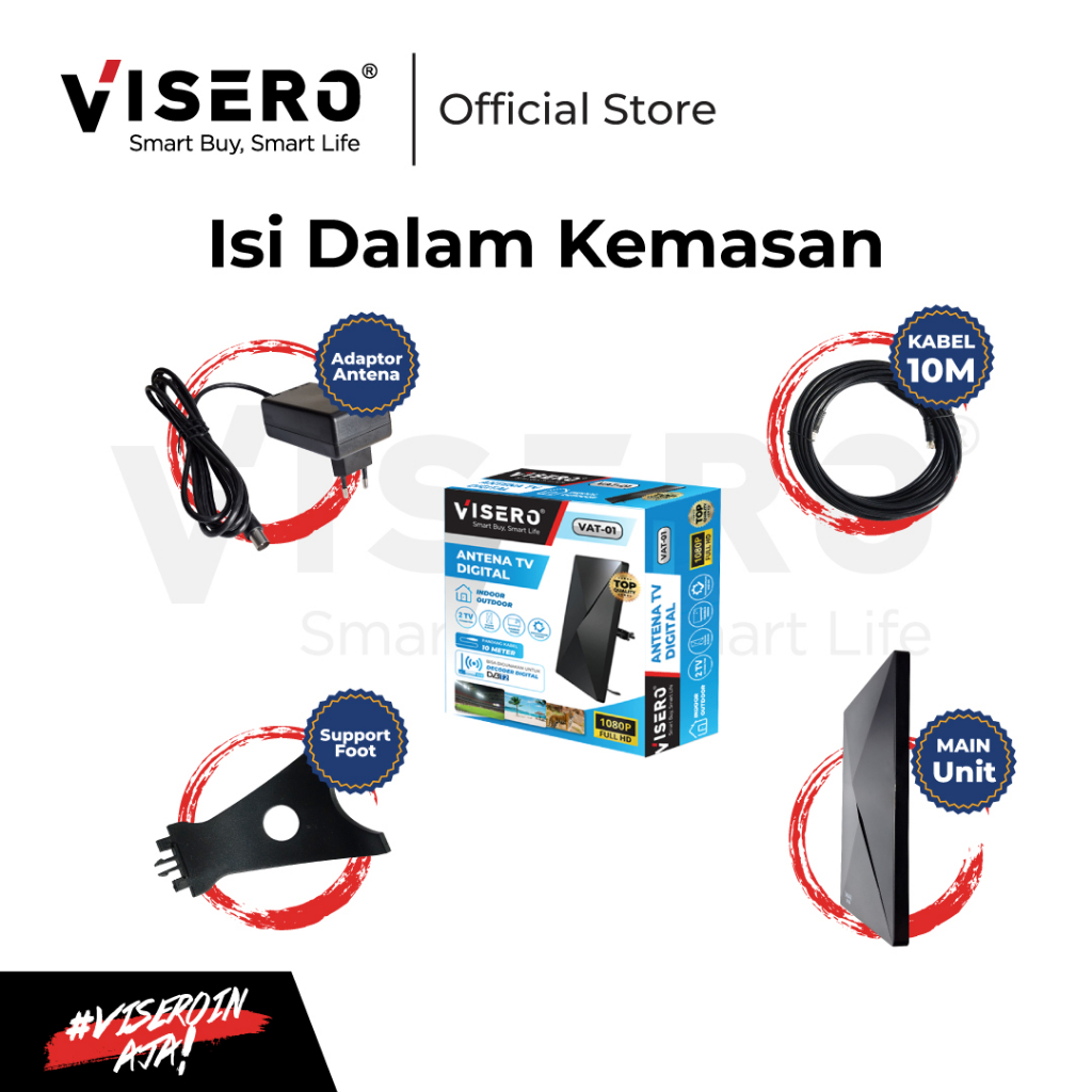 Antena TV Digital Visero (VAT-01) - Gambar 3