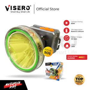 Senter kepala Premium 60W Visero Cahaya Kuning (HI-36Y)