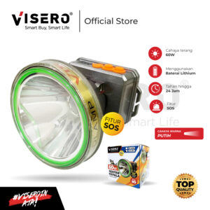 Senter kepala Premium 60W Visero Cahaya Putih (HI-36W)