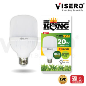 Lampu LED KINGKONG 20W Bohlam Putih Terang Tidak Mudah Panas Hemat Listrik