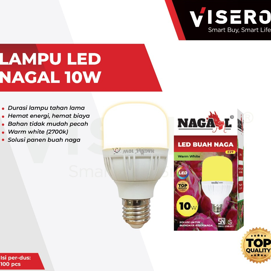 Lampu LED Buah Naga NAGAL 10W SNI - Gambar 2