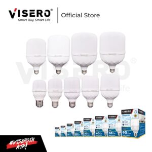 VISERO Lampu LED Rumah Bohlam Cahaya Putih 5 10 15 20 30 40 50 60 Watt DIAMON