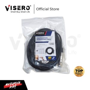 Cable Microphone / Cable Mic / Kabel Mic Hitam Visero 5M, 10M, 15M