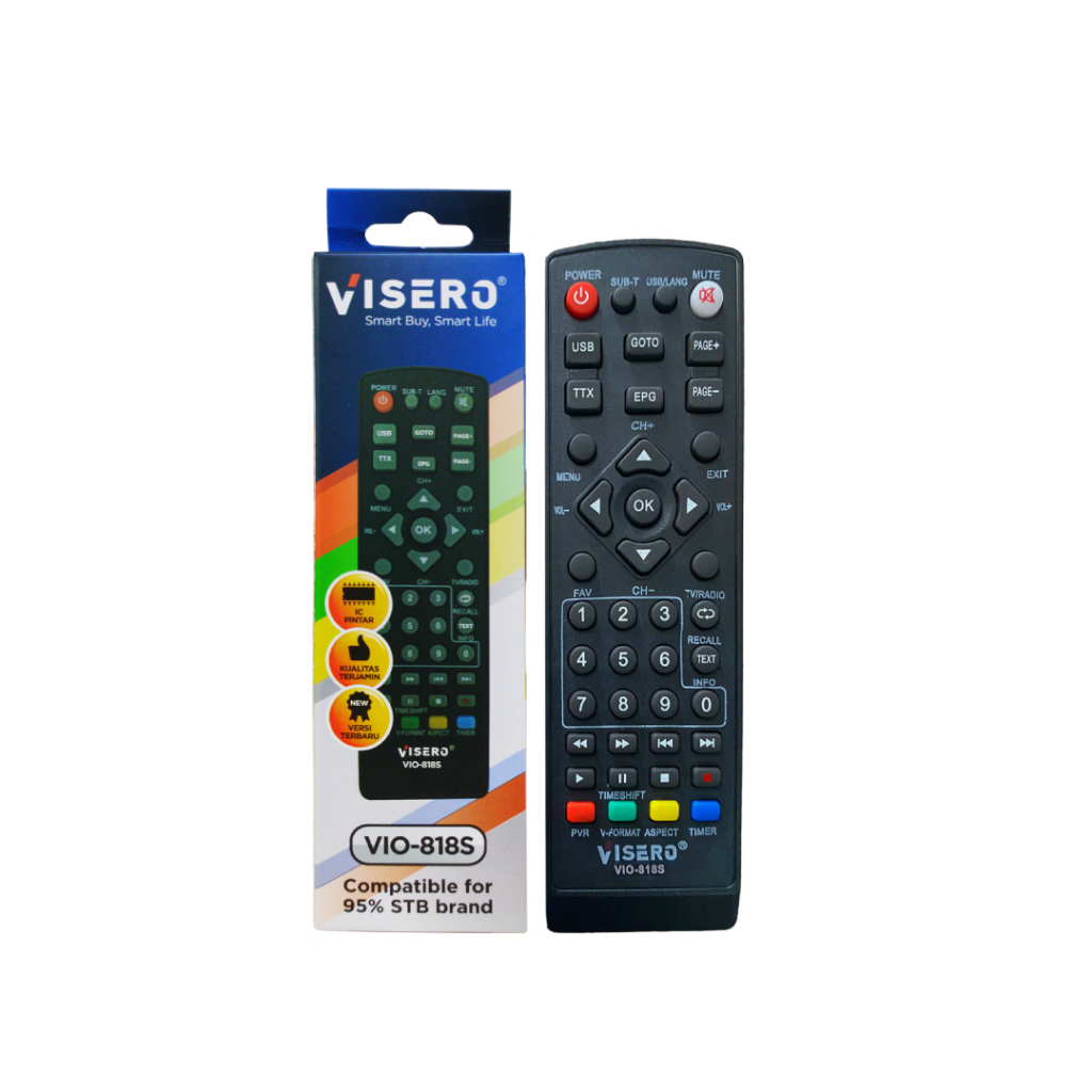 Remote Multi STB Visero (VIO-818S) (TANPA DUS) - Gambar 2