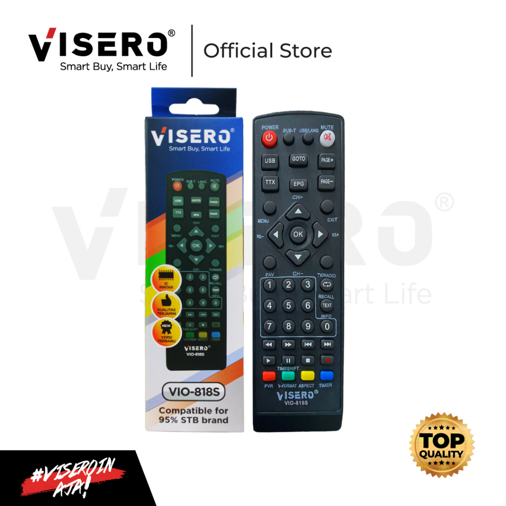 Remote Multi STB Visero (VIO-818S) (TANPA DUS)