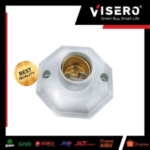 Fitting Plafon/Fitting Lampu Segi Delapan Okta Sedang Visero(VPG-110B)