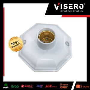Fitting Plafon/Fitting Lampu Segi Delapan Okta Besar Visero (VPG-110C)