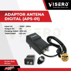 Adaptor / Power Supply Antena TV VISERO APS-01 Original - TIDAK BISA MENGGUNAKAN EKSPEDISI J&T EKSPRESS