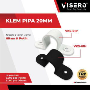 Klem Pipa Conduit Visero 20mm / Klem Pipa 20MM Visero