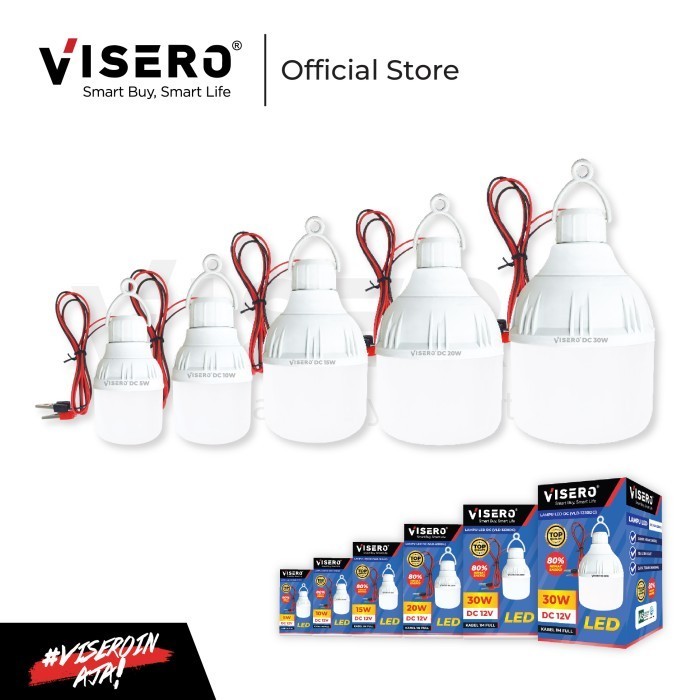 Lampu Bohlam LED DC / Jepit Aki 5W, 10W, 15W, 20W, 30W - Gambar 2