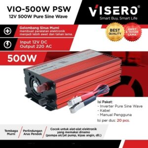 Power Inverter 12V 500W Pure Sine Wave (VIO-500W PSW) - TIDAK BISA MENGGUNAKAN EKSPEDISI J&T
