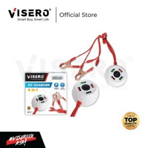 DC Charger 8 in1 Display USB 6 Slot Universal Charger HP Dari Aki