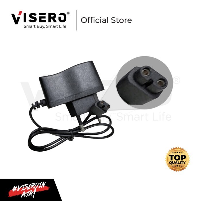 Charger Senter Kepala Selam / Headlamp Visero ( Jack Angka 8 )